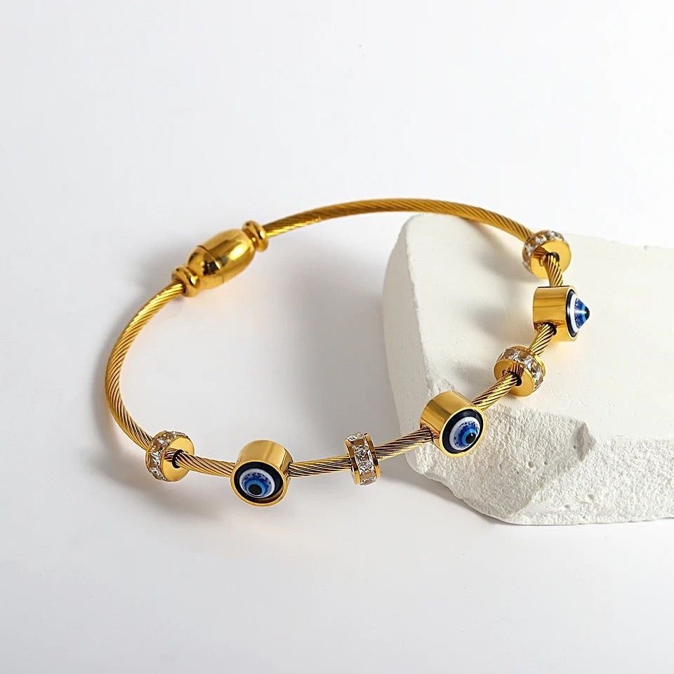 Evil eye kada - Gold 