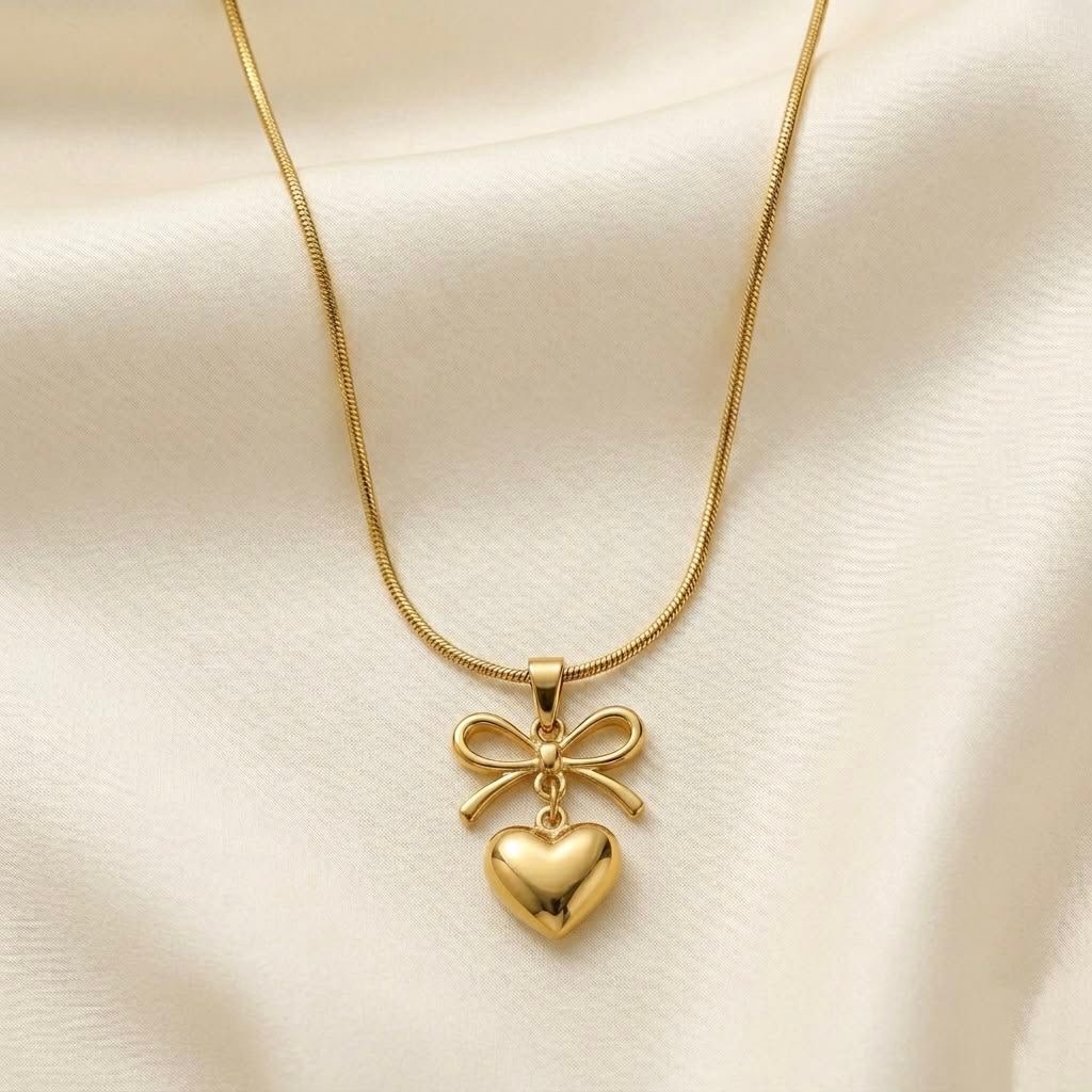 Heart and bow chain
